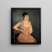 Dame in Rosa - Édouard Manet — gerahmtes Bild an der Wand