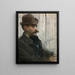 Portrait von Alphonse Maureau - Édouard Manet — gerahmtes Bild an der Wand