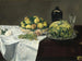 Natura morta con melone e pesche - Édouard Manet — vista dell’opera