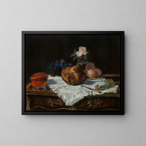 La brioche - Édouard Manet — gerahmtes Bild an der Wand