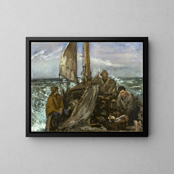 I lavoratori del mare - Édouard Manet — quadro incorniciato alla parete