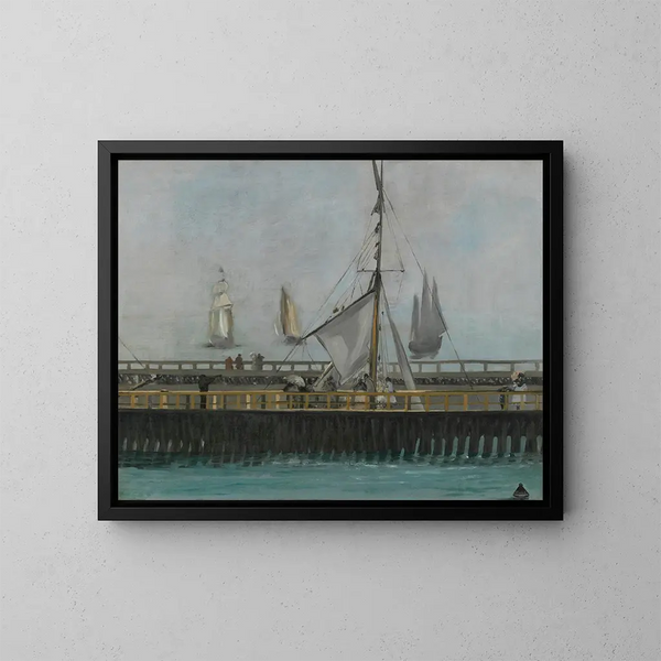 Le quai de Boulogne-sur-Mer - Édouard Manet — quadro incorniciato alla parete