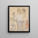 Davanti allo specchio - Édouard Vuillard — quadro incorniciato alla parete