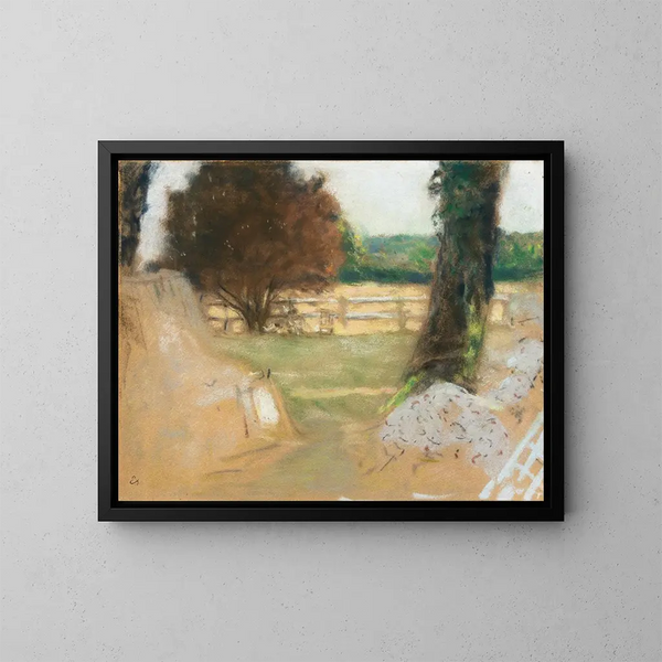 Die weiße Barriere bei Les Clayes - Édouard Vuillard — gerahmtes Bild an der Wand