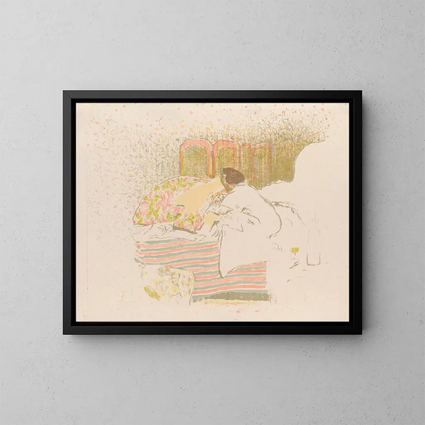 La nascita di Annette - Édouard Vuillard — quadro incorniciato alla parete
