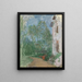 Il sentiero davanti alla casa - Édouard Vuillard — quadro incorniciato alla parete