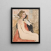Das Modell - Édouard Vuillard — gerahmtes Bild an der Wand