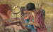 Das kleine Wohnzimmer Madame Hessel Die Arbeitstisch - Édouard Vuillard — Ansicht des Kunstwerks