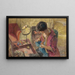 Das kleine Wohnzimmer Madame Hessel Die Arbeitstisch - Édouard Vuillard — gerahmtes Bild an der Wand