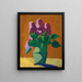 Les Lilas Le bouquet schématique - Édouard Vuillard — gerahmtes Bild an der Wand