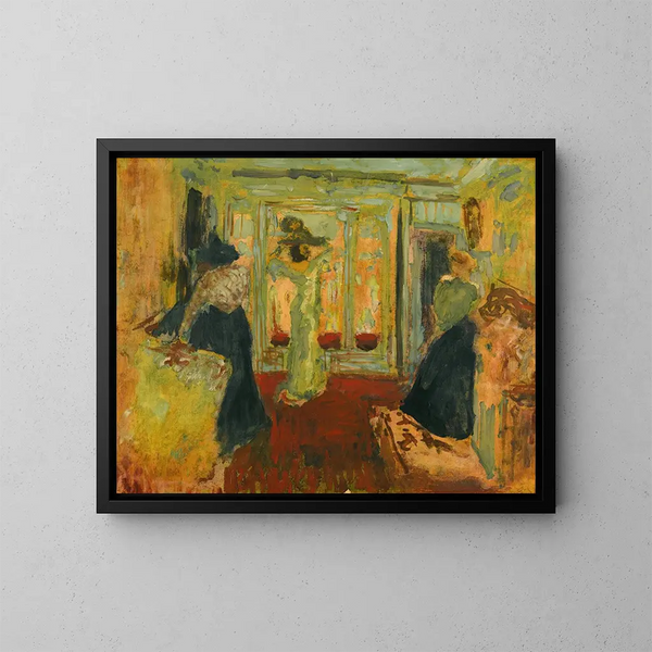 Madame Hessel chez la modiste - Édouard Vuillard — quadro incorniciato alla parete