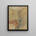 Madame Hessel in ihrem kleinen Salon - Édouard Vuillard — gerahmtes Bild an der Wand