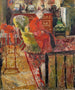 Madame Vuillard in a red bathrobe - Édouard Vuillard — artwork view