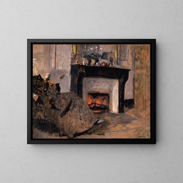 La Cheminée - Édouard Vuillard — quadro incorniciato alla parete