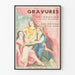 Vintage-Poster mit Gravuren Wanddekoration 1937