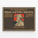 Poster vintage esposizione industria pelle e calzature 1908 — quadro incorniciato alla parete