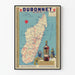 Vintage-Poster Dubonnet Quinquina Madagaskar 1952 Wanddekoration