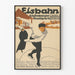 Vintage-Poster Eisbahn Schöneberger Stadtpark Berlin - Retro-Wanddekoration Eiskunstlauf