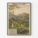 Vintage-Poster der Südbahn - Lourdes und Pyrenäen