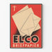 Vintage-Poster ELCO Briefpapier - Grafische Wanddekoration