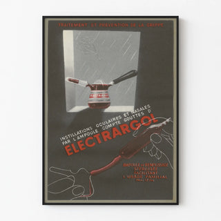 Poster vintage Electrargol - Trattamento e prevenzione dell'influenza