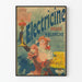 Vintage-Poster Electricine Rot und Weiß Wanddekoration im Retro-Stil