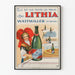 Vintage-Poster Eau Lithia Wattwiller - Retro-Wanddekoration