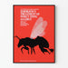 Vintage-Medizinposter zum Notfallbehandlung von Insektenstichallergien