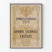 Vintage Poster National Loan 1918 National Credit Bank