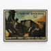 Vintage poster of the national loan 5% Guaranty Trust Company — framed artwork on a wall