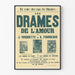 Vintage-Poster Die Dramen der Liebe von J. Rouquette und A. Fourgeaud