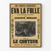 Poster vintage Éva la Folle di Auguste Ménard