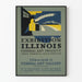 Vintage-Poster Ausstellung Kunst Föderal Illinois