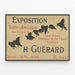 Vintage-Poster Ausstellung im Anwendungs-Theater von Herrn Guérard — gerahmtes Bild an der Wand