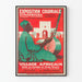 Vintage-Poster zur Ausstellung der Kolonialen Ausstellung in Straßburg – Afrikanisches Dorf