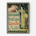 Poster vintage esposizione di pittura Gallerie Poirel