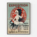 Vintage-Poster Ausstellung von Gemälden und Skizzen von A. Willette