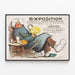 Vintage poster of an exhibition of contemporary master paintings 1916 — framed artwork on a wall