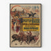 Poster vintage esposizione russa ippica ed etnografica