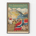 Vintage-Poster des norwegischen Films Fante-Anne mit Landschaft und Flagge