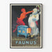 Vintage-Poster Holzofen Faunus Wanddekoration