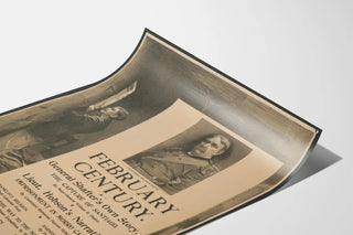 Vintage-Poster Februar - Historische Wanddekoration