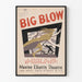Poster vintage Teatro Big Blow del Federal Theatre