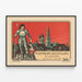 Vintage poster for the St. Gallen firefighters exhibition 1910 — framed artwork on a wall