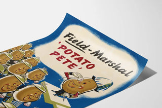 Vintage-Poster Feldmarschall Kartoffel Pete - Humorvolle Wanddekoration
