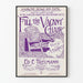 Vintage-Poster „Fill the Vacant Chair“ für Wanddekoration