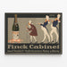 Poster vintage Finck Cabinet - Decorazione murale Champagne — quadro incorniciato alla parete