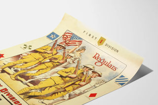 Vintage-Militärposter Infanterie-Divisionen für Wanddekoration