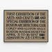 Poster vintage Prima Esposizione Arts & Crafts Boston 1897 — quadro incorniciato alla parete