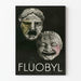 Poster vintage Masques teatrali Fluobyl